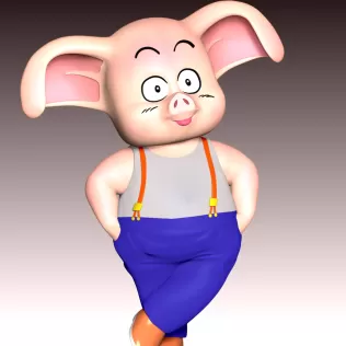 Oolong - Dragon Ball - Model thumbnail 7