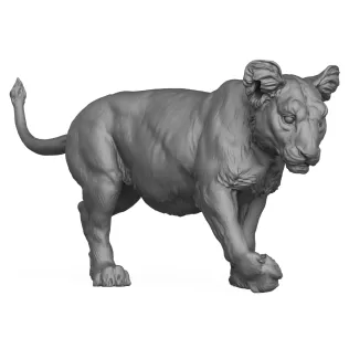 3D Printable Lion Cub
