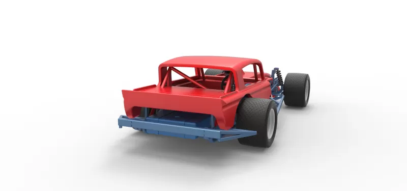 Vintage Asphalt Modified stock car V9 Scale 1:25 - Model preview 18