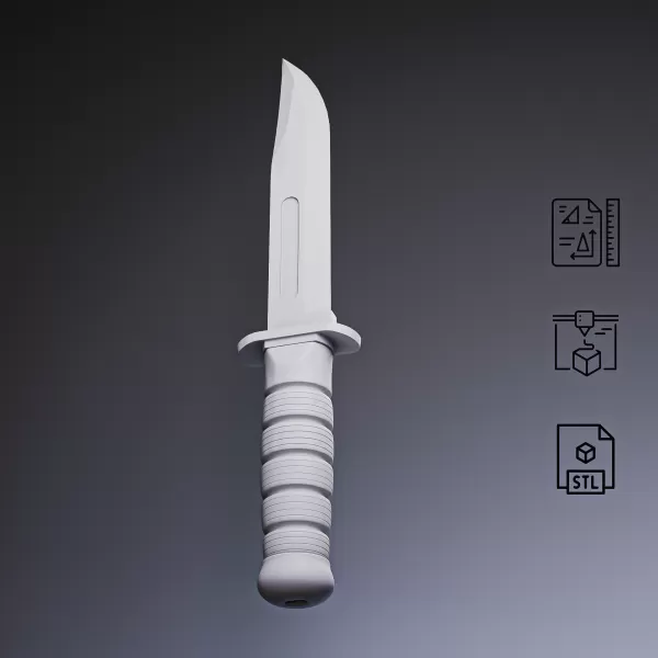 KA-BAR Combat Knife #RoZ - Model preview 1