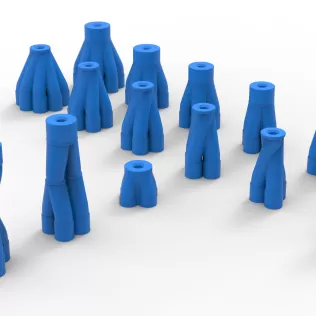 Exhaust Merge collector Set Scale 1:25 - Model thumbnail 5