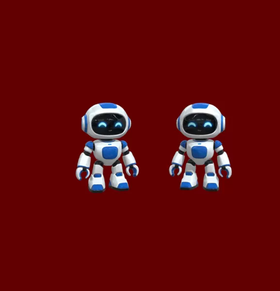 blue Robot - Model preview 1
