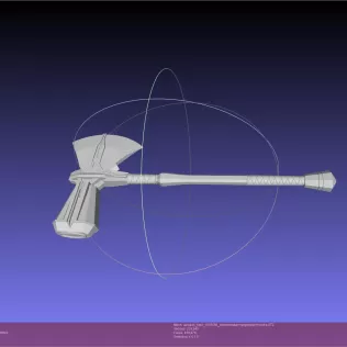 Asgardian Handle Stormbreaker Assembly - Model thumbnail 4