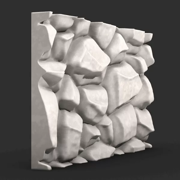 Stone Wall 052 - Model preview 2