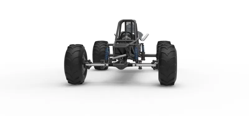 Vintage Mud dragster Base Scale 1:25 - Model preview 6