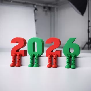 Articulated Number Set | 0–9 Numbers with Moving Legs | for Home - Model thumbnail 3