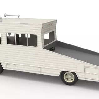 Vintage Transporter truck for Race car Version 7 Scale 1:25 - Model thumbnail 19