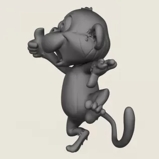 Monkey Toy Print Ready 3D Model - Model thumbnail 3
