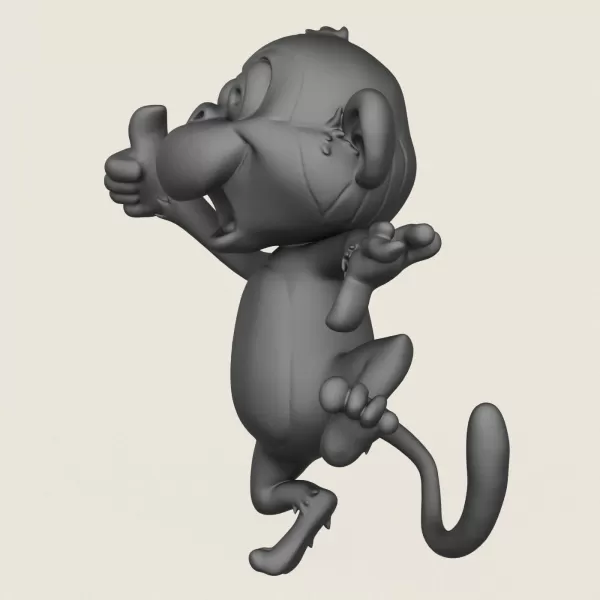 Monkey Toy Print Ready 3D Model - Model preview 3