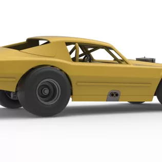 Vintage Dirt late model Race car V2 while turning Scale 1:25 - Model thumbnail 21