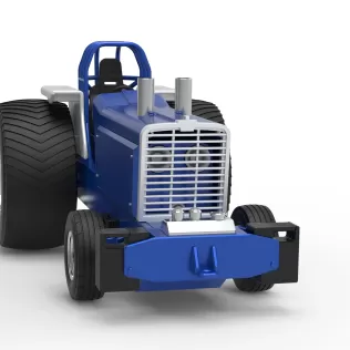 Pro Stock Pulling Tractor Version 5 Scale 1:25 - Model thumbnail 23