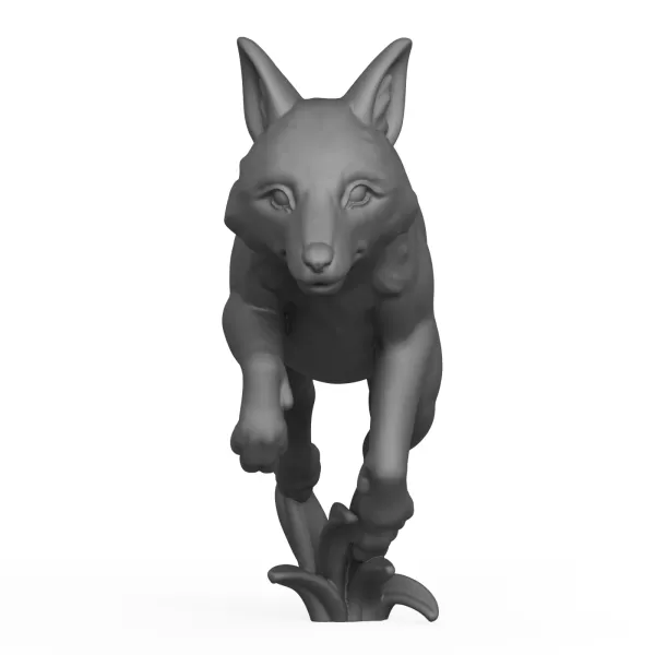 Fox Jumping Pose - Model preview 2