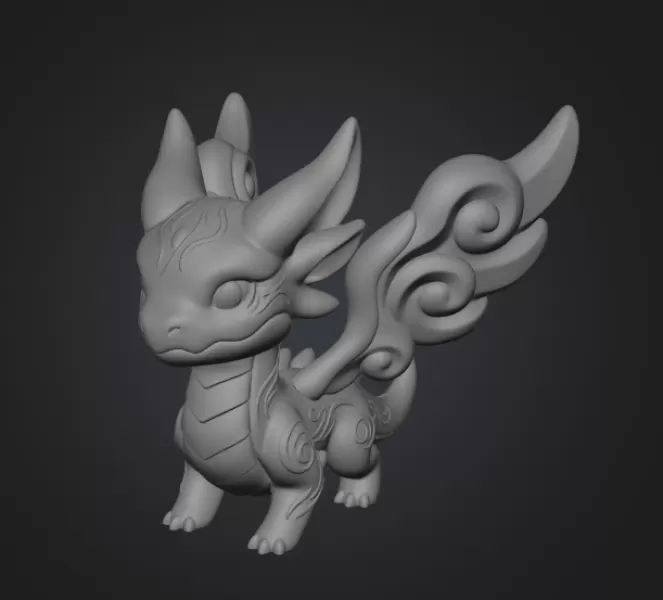 Mystic Wind Dragon STL File 3D Printable - Model preview 7