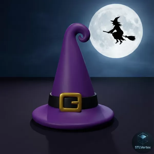 Witch's hat 3D Printed Mold - Model preview 1