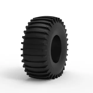 Trom tire 1 deflated Scale 1:25 - Model thumbnail 2