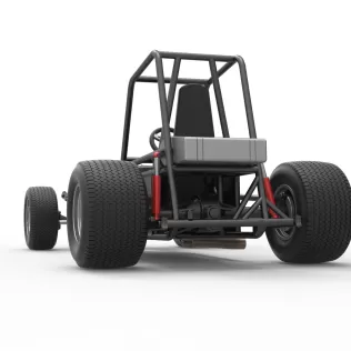 Vintage Dirt Modified stock car Base Version 4 Scale 1:25 - Model thumbnail 15