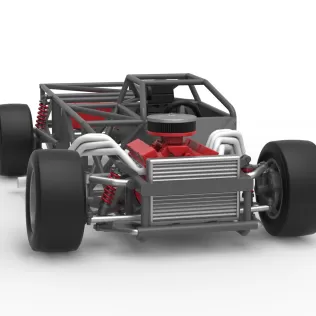 Vintage Asphalt Outlaw Super late model Base Scale 1:25 - Model thumbnail 23