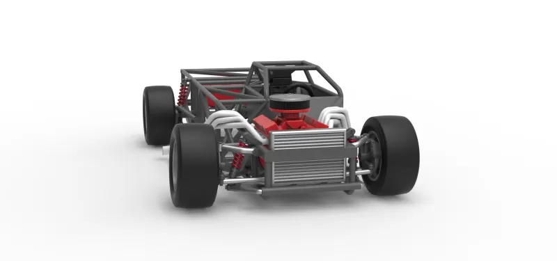 Vintage Asphalt Outlaw Super late model Base Scale 1:25 - Model preview 23