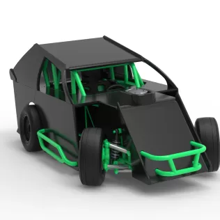 Mod Lite Race car while turning Scale 1:25 - Model thumbnail 26