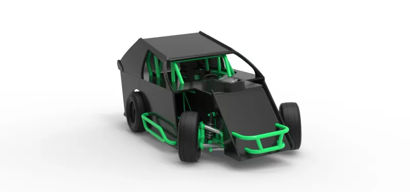 Mod Lite Race car while turning Scale 1:25 - Model preview 26