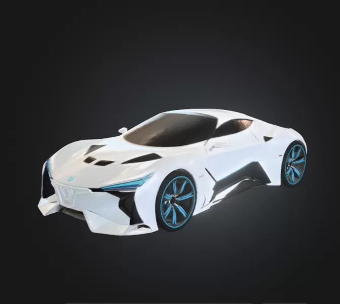 Sci-fi car - Model preview 2