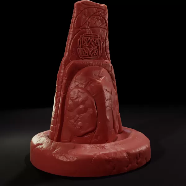 Ancient Eagle Runestone Monument 3D printing - Model preview 3