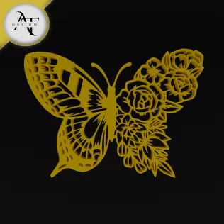Butterfly - Silhouette - 2D Wall Art Decor