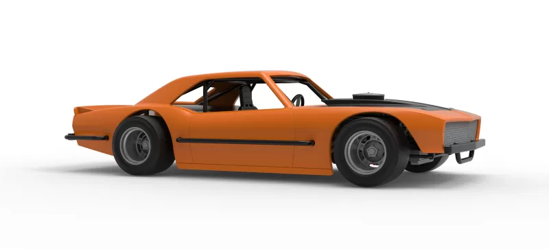 Vintage Asphalt Modified stock car V12 Scale 1:25 - Model preview 25