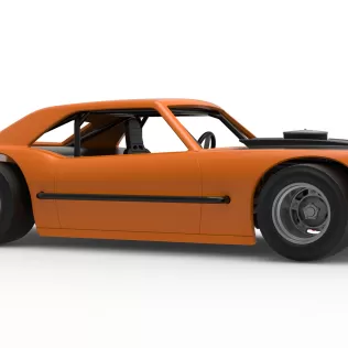 Vintage Asphalt Modified stock car V12 Scale 1:25 - Model thumbnail 25