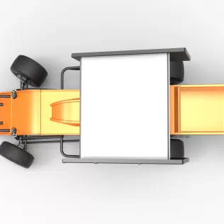 Southern Wing Modified Stock car while turning Scale 1:25 - Model thumbnail 11