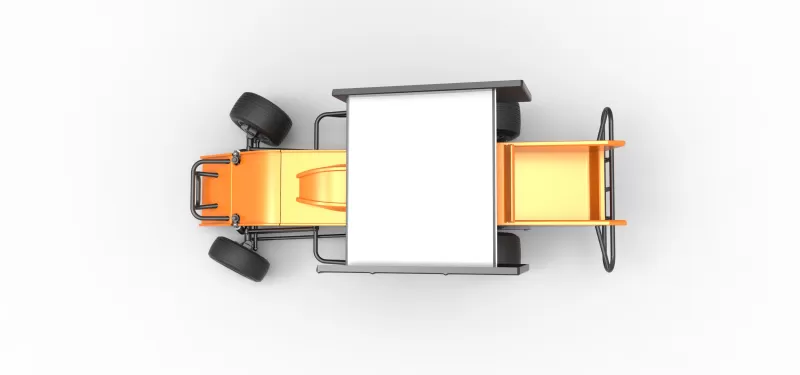 Southern Wing Modified Stock car while turning Scale 1:25 - Model preview 11