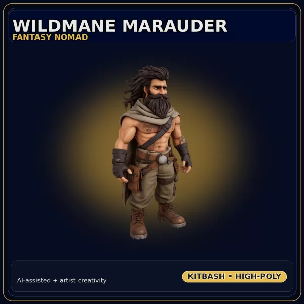 Fantasy Character Collection – Stylized Adventurer Kitbash Pack - Model preview 2