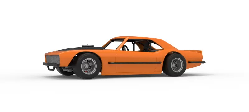 Vintage Asphalt Modified stock car V12 Scale 1:25 - Model preview 2