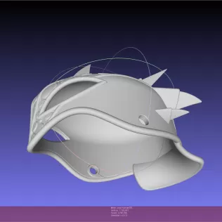 How To Train Your Dragon Astrid Dragon Scale Armor Helmet - Model thumbnail 5