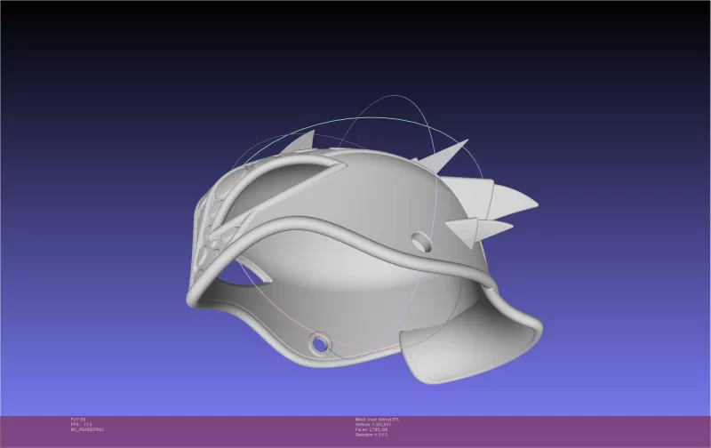 How To Train Your Dragon Astrid Dragon Scale Armor Helmet - Model preview 5