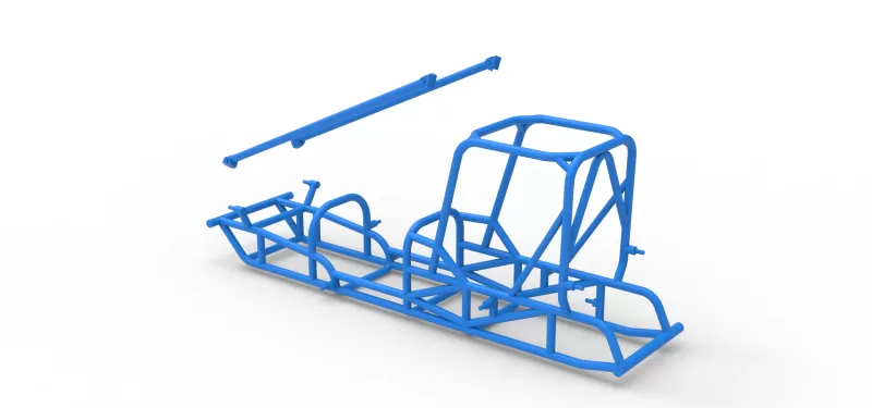 Frame of Dirt Silver Crown Champ car Scale 1:25 - Model preview 19