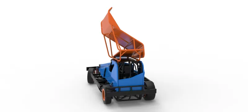 BriSCA Formula 1 Stock Car for Dirt while turning V2 Scale 1:25 - Model preview 14