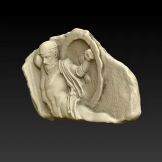 Relief of Fallen Warrior - Model thumbnail 6