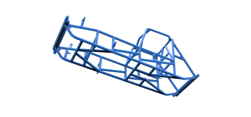 Frame of Vintage Sprint car Version 2 Scale 1:25 - Model preview 3