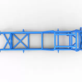 Frame of Vintage Dirt Modified stock car Version 3 Scale 1:25 - Model thumbnail 8