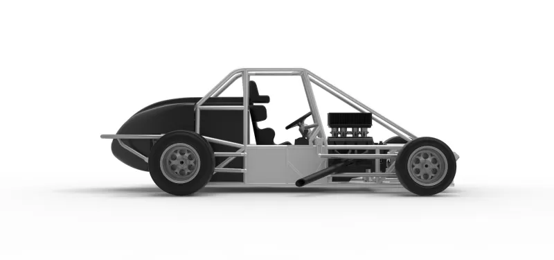 Experimental Pavement Silver Crown Car Base Version 3 Scale 1:25 - Model preview 20