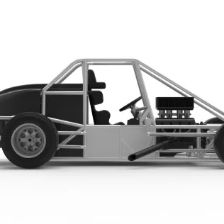 Experimental Pavement Silver Crown Car Base Version 3 Scale 1:25 - Model thumbnail 20