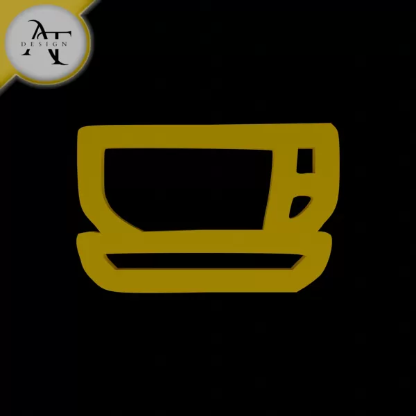 Simple Coffee Cup Symbol - 2D Art - Model preview 1