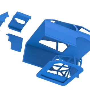 Shell of Mod Lite Race car Version 2 Scale 1:25 - Model thumbnail 18