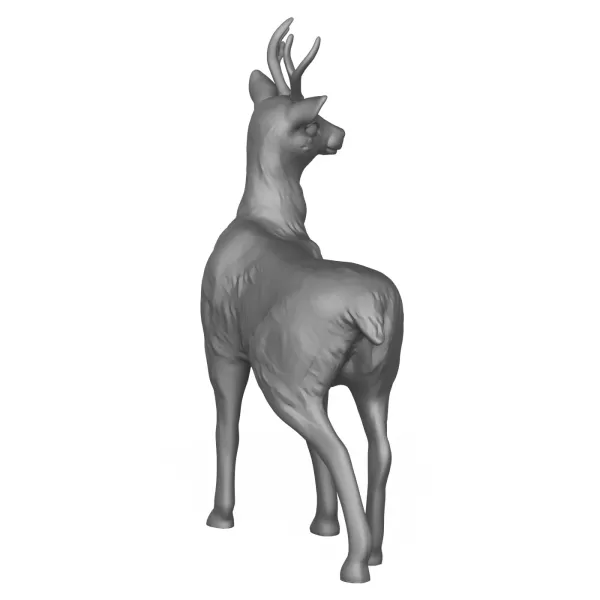 3D Printable Young Deer Animal - Model preview 6