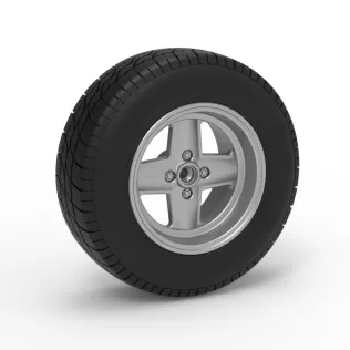 Rear wheel of BriSCA Formula 2 Stock Car Scale 1:25