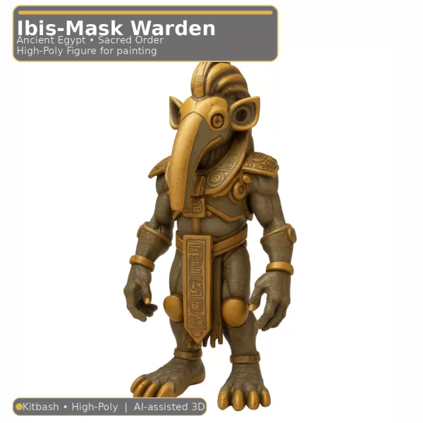 Desert Relic Guardians – 10 Character Kitbash Collection - Model preview 10