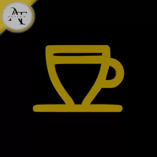 Simple Coffee Cup Symbol - 2D Art