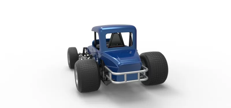 Vintage Sprint car Version 2 Scale 1:25 - Model preview 14