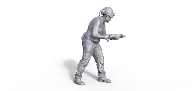 Miner figure - Model preview 1
